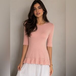 Louis Vuitton Soft Pink Crew Neck Sweater L